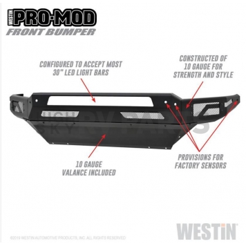 Westin Bumper Modular Pro-Mod Steel Black - 58-41025