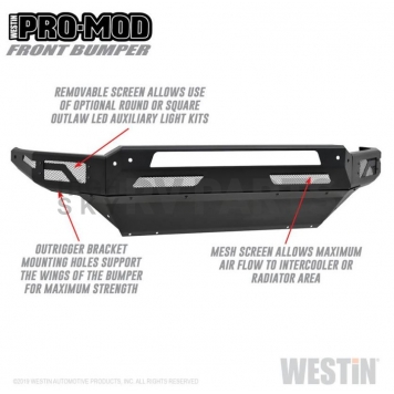 Westin Bumper Modular Pro-Mod Steel Black - 58-41025-1