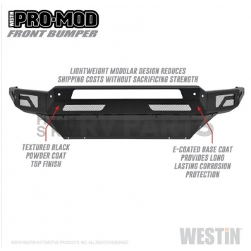 Westin Bumper Modular Pro-Mod Steel Black - 58-41025-2