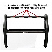 Go Rhino Safety Division Bumper Push Bar 3 Inch Powder Coated Black Steel - 53414L61