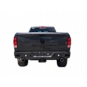 TrailFX TFX Rear LD Bumper 1-Piece Design Steel Black - RLDB003TI