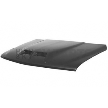 Harwood Fiberglass Hood - Ram Air Gloss Fiberglass Black - B48102