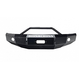 Iron Cross Bumper 1-Piece Heavy Duty Push Steel Black - 2261503MB