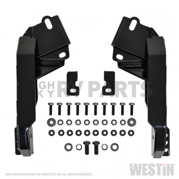 Westin Automotive Winch Mount - Black Steel - 46-23975-1