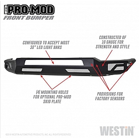 Westin Bumper Modular Pro-Mod Steel Black - 58-41075