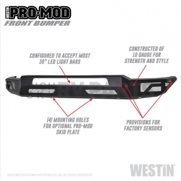 Westin Bumper Modular Pro-Mod Steel Black - 58-41075