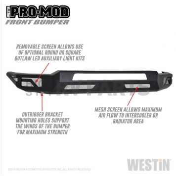 Westin Bumper Modular Pro-Mod Steel Black - 58-41075-1