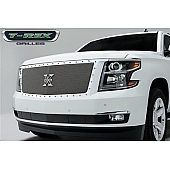 T-Rex Truck Products Grille Insert - Mesh Rectangular Polished Stainless Steel - 6710560