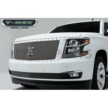 T-Rex Truck Products Grille Insert - Mesh Rectangular Polished Stainless Steel - 6710560