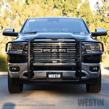 Westin Automotive Grille Guard 1-1/2 Inch Black Powder Coated Steel - 40-3975-5
