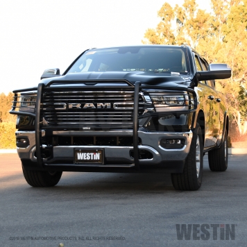 Westin Automotive Grille Guard 1-1/2 Inch Black Powder Coated Steel - 40-3975-7