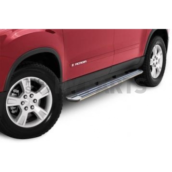 Lund International Running Board Black Powder Coated Steel Stationary - 28565027