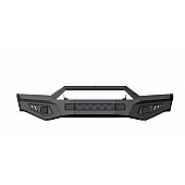 Black Horse Offroad Armour Bumper Textured Black Steel 1-Piece Type - AFBSI19BN