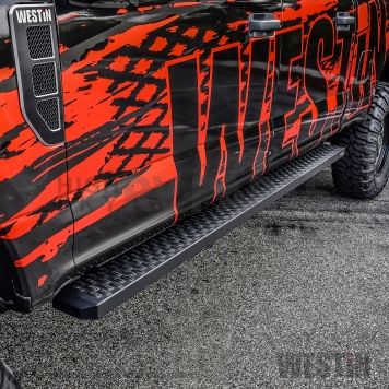 Westin Automotive Running Board Black Textured Powder Coated Steel Stationary - 27-74725-10