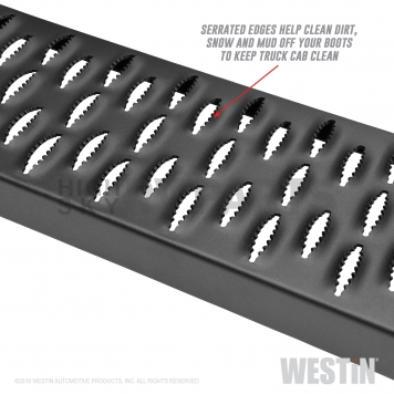 Westin Automotive Running Board Black Textured Powder Coated Steel Stationary - 27-74725-4