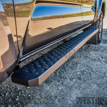 Westin Automotive Running Board Black Textured Powder Coated Steel Stationary - 27-74725-6