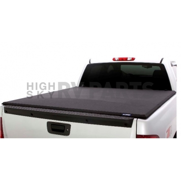 Lund International Tonneau Cover Soft Roll-Up Black Matte Canvas/ Twill Weaved Fabric - 968165