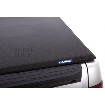 Lund International Tonneau Cover Soft Roll-Up Black Matte Canvas/ Twill Weaved Fabric - 968165-1