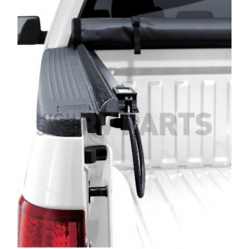 Lund International Tonneau Cover Soft Roll-Up Black Matte Canvas/ Twill Weaved Fabric - 968165-2