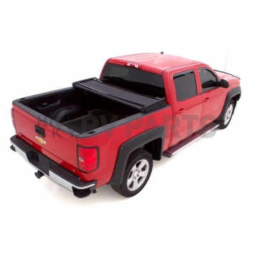 Lund International Tonneau Cover Soft Folding Black Matte Canvas/ Twill Weaved Fabric - 958165-1