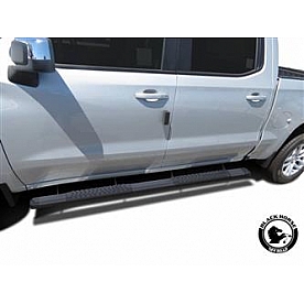 Black Horse Offroad Running Board Aluminum Stationary Black - MSIL85BK19