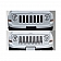 Coast To Coast Grille Insert - Chrome Plated ABS Plastic - GI419