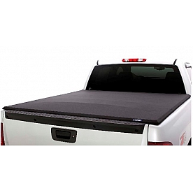 Lund International Tonneau Cover Soft Roll-Up Black Matte Canvas/ Twill Weaved Fabric - 968164