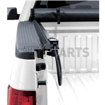 Lund International Tonneau Cover Soft Roll-Up Black Matte Canvas/ Twill Weaved Fabric - 968164-2
