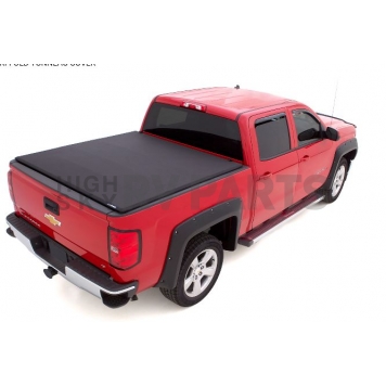 Lund International Tonneau Cover Soft Folding Black Matte Canvas/ Twill Weaved Fabric - 958164