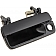 Help! By Dorman Exterior Door Handle - Plastic Black Single - 77732
