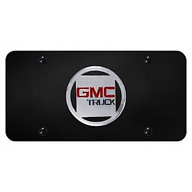 Automotive Gold License Plate - GMC Old Logo Stainless Steel - GMCCB