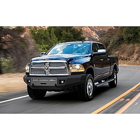 TrailFX TFX Front HD Bumper 1-Piece Design Steel Black - FHDB002TI