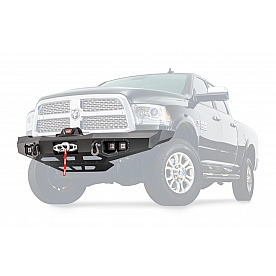 Warn Bumper Ascent 1-Piece Design Steel Black - 100923