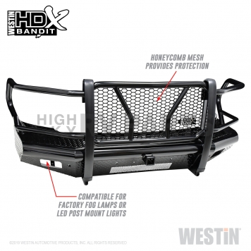 Westin Bumper HDX Bandit 1-Piece Design Steel Black - 58-31175-1