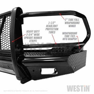 Westin Bumper HDX Bandit 1-Piece Design Steel Black - 58-31175-3