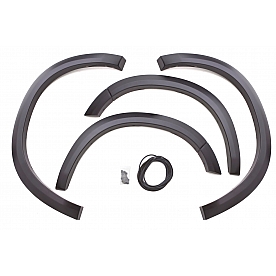 Lund Fender Flare - Black Tri-Flex ABS Smooth Thermoplastic Matte Set Of 4 - SX205S