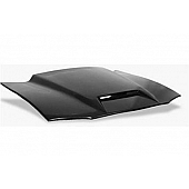 Harwood Fiberglass Hood - Cowl Induction Bare Fiberglass Black - B12202