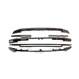 Coast To Coast Grille Insert - Gloss Black ABS Plastic - GI482BLK