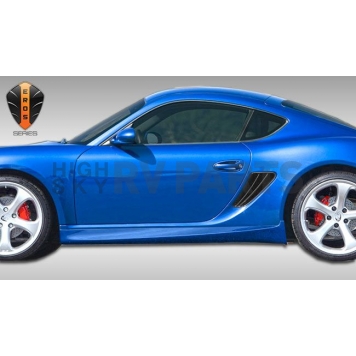 Extreme Dimensions Side Skirt - Primered Fiberglass Reinforced Plastic Black Set of 2 - 107255