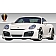 Extreme Dimensions Side Skirt - Primered Fiberglass Reinforced Plastic Black Set of 2 - 107255