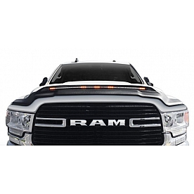 Auto Ventshade Bug Shield - Thermoplastic Olefin (TPO) Black Matte Textured Coated - 753189