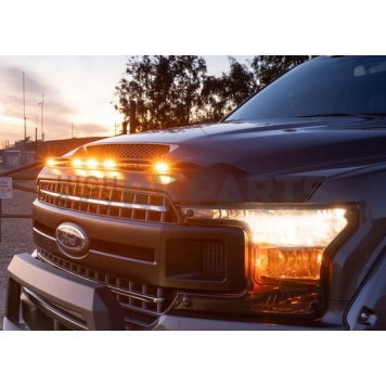 Auto Ventshade Bug Shield - Thermoplastic Olefin (TPO) Black Matte Textured Coated - 753189-1