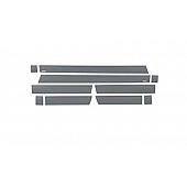 Putco Rocker Panel Molding - Polished Stainless Steel Black Set of 10 - 9751233BP