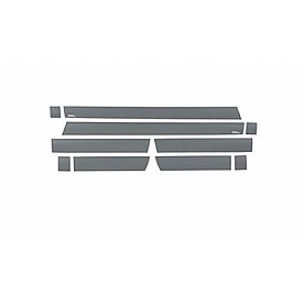 Putco Rocker Panel Molding - Polished Stainless Steel Black Set of 10 - 9751233BP