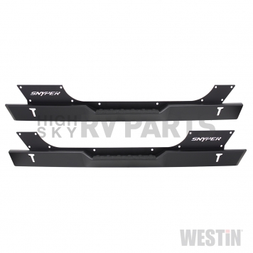 Westin Automotive Rocker Panel Guard - Flat Textured Steel Black Set Of 2 - 427005-1