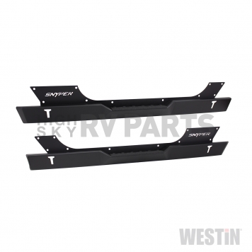 Westin Automotive Rocker Panel Guard - Flat Textured Steel Black Set Of 2 - 427005-2