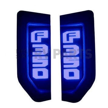 Recon Accessories Emblem - F-350 Passenger and Driver Front Quarter Panel - 264484BK-3