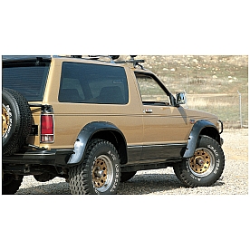 Bushwacker Fender Flare - Black Dura-Flex 2000 ABS Smooth Plastic Matte Set Of 2 - 4100911