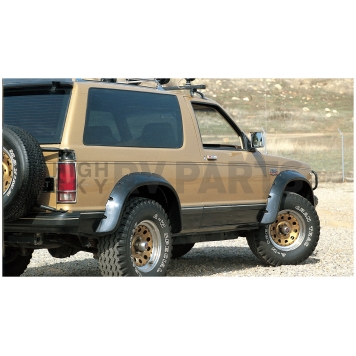Bushwacker Fender Flare - Black Dura-Flex 2000 ABS Smooth Plastic Matte Set Of 2 - 4100911