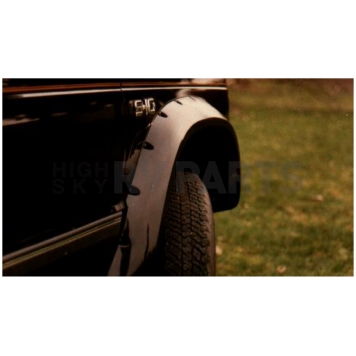 Bushwacker Fender Flare - Black Dura-Flex 2000 ABS Smooth Plastic Matte Set Of 2 - 4100911-1
